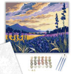  Hegyi Táj Virágpompája - számfestő készlet - 40×50 cm (Keretre feszítve)