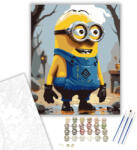  Őszi Kacagó Minion - számfestő készlet - 40×50 cm (Keretre feszítve)