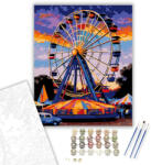  Forgókerék Színkavalkádja - számfestő készlet - 40×50 cm (Keretre feszítve)