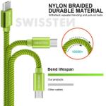 SWISSTEN Cablu de date Swissten textil USB / Micro USB 20 m verde