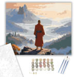  Szerzetes a Hegyi Kilátónál - számfestő készlet - 40×50 cm (Keretre feszítve)