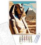  A Szfinx és a Khafré Piramis - számfestő készlet - 40×50 cm (Keretre feszítve)