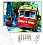 Számfestő Retro Villamos - számfestő készlet - 40×50 cm (Keretre feszítve) (6123-40X50-KF)