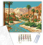  Draa Völgy Oázisa - számfestő készlet - 40×50 cm (Keretre feszítve)