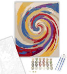  Energetikus Színörvény - számfestő készlet - 40×50 cm (Keretre feszítve)