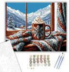  Havas Hegyi Kuckó Melege - számfestő készlet - 40×50 cm (Keretre feszítve)