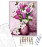  Virágszálak - számfestő készlet - 40×50 cm (Keretre feszítve)