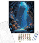  Világító Korallok Mélye - számfestő készlet - 40×50 cm (Keretre feszítve)