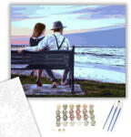 Számfestő Randevú a parton - számfestő készlet - 40×50 cm (Keretre feszítve) (crea1048-40X50-KF)