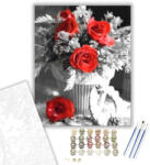  Fekete fehérben - számfestő készlet - 40×50 cm (Keretre feszítve)