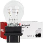 AMiO Set 10 becuri 12V 27 7W, filament dublu, pozitie, frana, piese auto (04513)