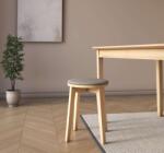 Viko design Kárpitozott széklet TB bükk, szürke (VK0025-2025)
