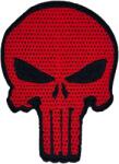 TM Patch - emblemă Punisher 60 x 80 mm - Red