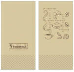 Lucart Eco Natural Szalvéta 33x33cm Jó reggelt 1/8-os 2 rétegű 50 lap/csomag