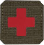 M-Tac Patch - emblemă medicală M-Tac Medic Cross Laser Cut - Ranger Green/Red