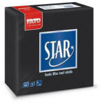 FATO Sztár szalvéta 2 rétegű 38x38cm fekete 40 szál/csomag