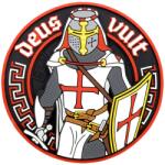 M-Tac Patch - emblemă 3D M-Tac Deus Vult PVC - Black/White/Red