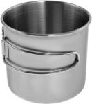 Mil-Tec Cană din oțel Mil-Tec cu mâner pliabil 600 ml