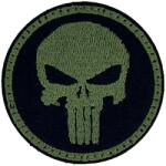 TM Patch - emblemă Mini Punisher 51 x 51 mm - Green/Black