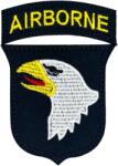 TM Patch - emblemă AirBorne 90 x 60 mm