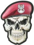 M-Tac Patch - emblemă M-Tac Craniu cu bereta Forțele Aeropurtate PL 3D PVC - Dark Burgundy
