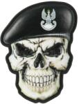 M-Tac Patch - emblemă M-Tac Craniu cu bereta Forțele Blindate PL 3D PVC - Black