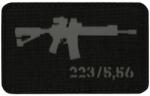 M-Tac Patch - emblemă M-Tac AR-15 223/5, 56 Laser Cut - Black/Grey