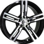 Inter Action KARGIN Fényes fekete Polírozott 5/160 18x7, 5 ET50 65, 1 - abroncsonline