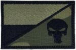 TM Patch - emblemă Steagul Poloniei - Punisher 75 x 45 mm - Verde militar
