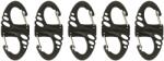 M-Tac Carabină M-Tac S-Hook plastikowy Black - 5 buc
