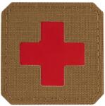 M-Tac Patch - emblemă medicală M-Tac Medic Cross Laser Cut - Coyot/Red
