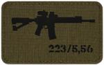 M-Tac Patch - emblemă M-Tac AR-15 223/5, 56 Laser Cut - Ranger Green/Black