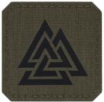 M-Tac Patch - emblemă M-Tac Valknut Laser Cut - Ranger Green/Black