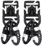 Mil-Tec Set tactic cu cârlige Mil-Tec Ultimate Tactical pentru sistemul MOLLE - Black
