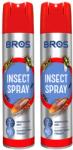 BROS Spray Bros Insect Spray pentru insecte alergătoare și zburătoare 300 ml - 2 buc