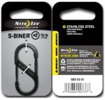 Nite Ize Carabină Nite Ize S-Biner 2 - Black Steel