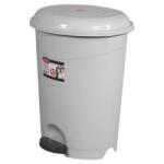 PLANET Pedálos szemetes kuka, műanyag, ECO szürke, kivehető kosárral, 50L NO5 (UP130)
