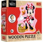Trefl 50 db-os Wooden Contour Fa Puzzle - Minnie Mouse (20279) (20279) - gyerekjatekbolt