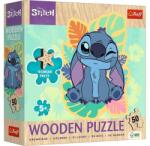 Trefl 50 db-os Wooden Contour Fa Puzzle - Stitch (20281) (20281)