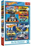 Trefl 2 x 70 db-os puzzle - Hot Wheels (34442) (34442)