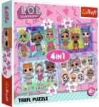 Trefl 4 az 1-ben puzzle (35, 48, 54, 70 db-os) - LOL Surprise - Találkozz a babákkal (34613) (34613)