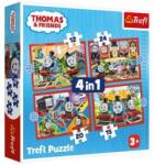 Trefl 4 az 1-ben puzzle (12, 15, 20, 24 db-os) - Thomas és barátai (34619) (34619)