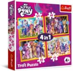 Trefl 4 az 1-ben puzzle (35, 48, 54, 70 db-os) - Én kicsi Pónim (34624) (34624)