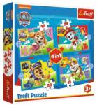 Trefl 4 az 1-ben puzzle (12, 15, 20, 24 db-os) - Mancs őrjárat (34628) (34628)