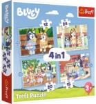 Trefl 4 az 1-ben puzzle (12, 15, 20, 24 db-os) - Bluey világa (34637) (34637)