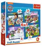 Trefl 4 az 1-ben puzzle (35, 48, 54, 70 db-os) - Mancs őrjárat - Doggy things (34650) (34650)