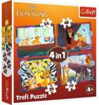 Trefl 4 az 1-ben puzzle (35, 48, 54, 70 db-os) - Az oroszlánkirály (34653) (34653)