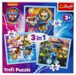 Trefl 3 az 1-ben puzzle (20, 36, 50 db-os) - Mancs Őrjárat (34869) (34869)
