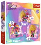 Trefl 3 az 1-ben puzzle (20, 36, 50 db-os) - Trollok (34870) (34870)