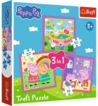 Trefl 3 az 1-ben puzzle (20, 36, 50 db-os) - Peppa malac (34873) (34873)
